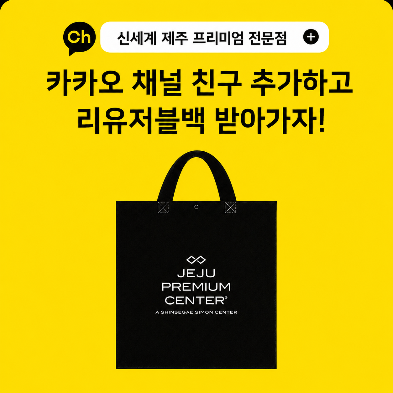 [제주] 카톡 플친 - 리유저블백